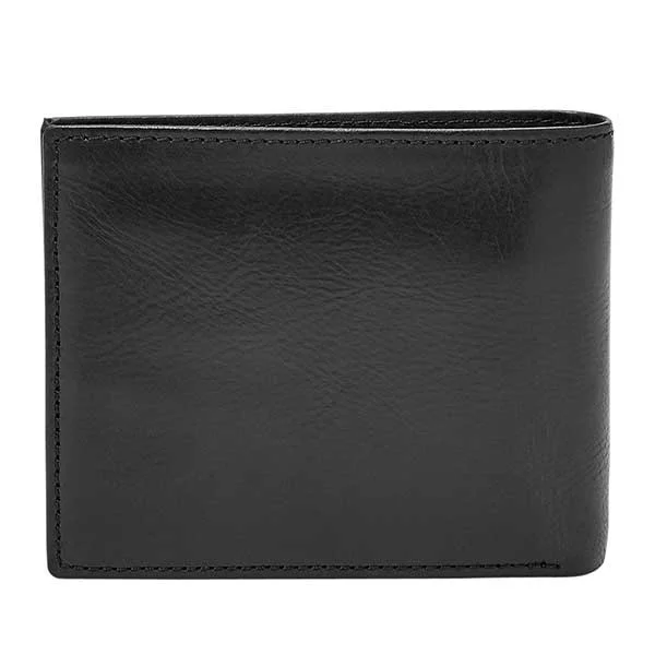 Engraved Fossil Ryan Black RFID & Passcase Wallet