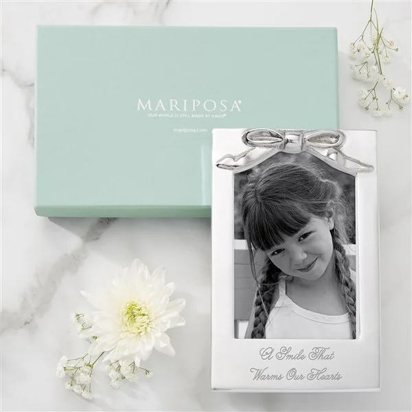 Engraved Mariposa 4x6 Bow Frame