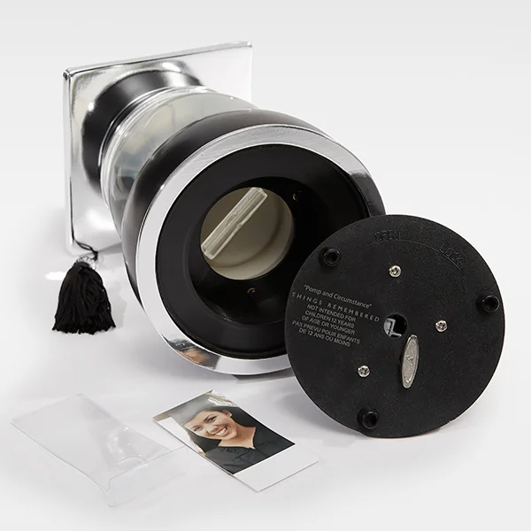 Engraved Graduation Cap Photo Snow Globe