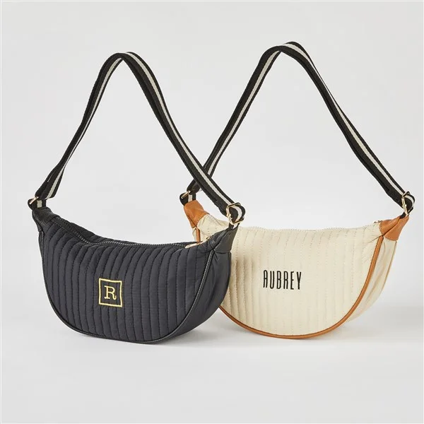 Embroidered Shiraleah Sling Crossbody in Black