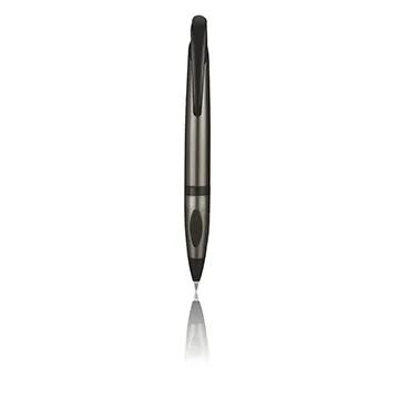 Titanium Silver Color Brass Body Pen with Black Clip (802)