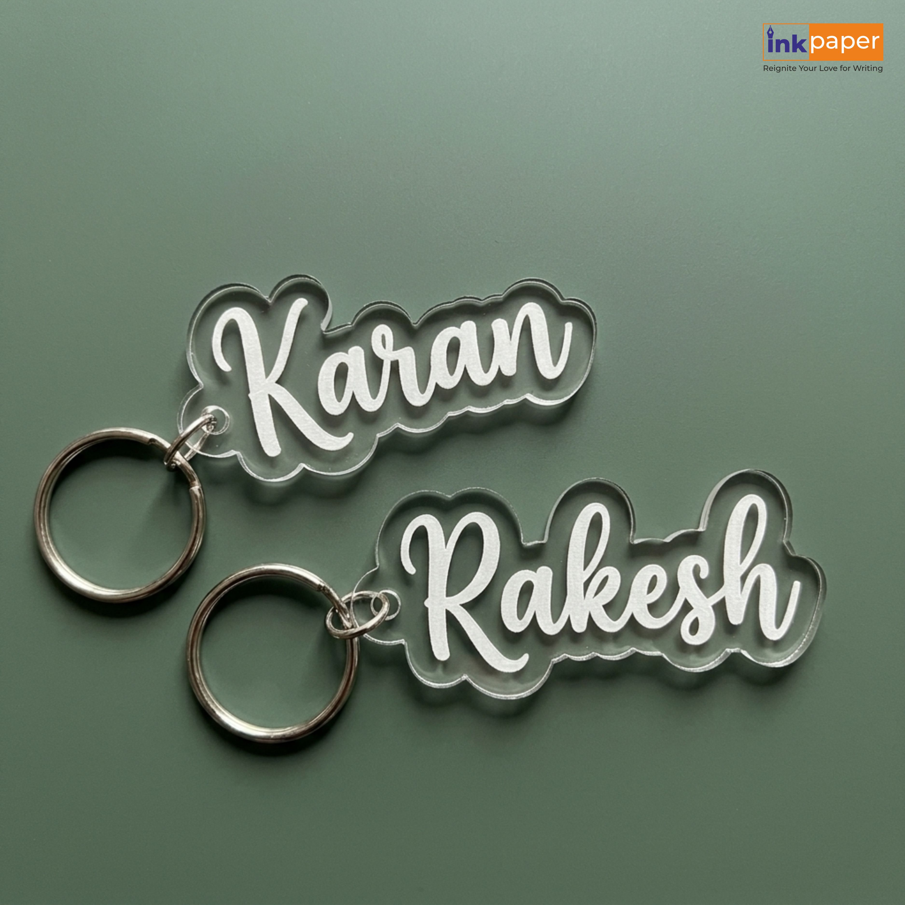 Clear Acrylic Personalized Keychain