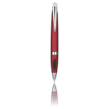 Ruby Red Color Brass Body Pen with Silver Clip (801)
