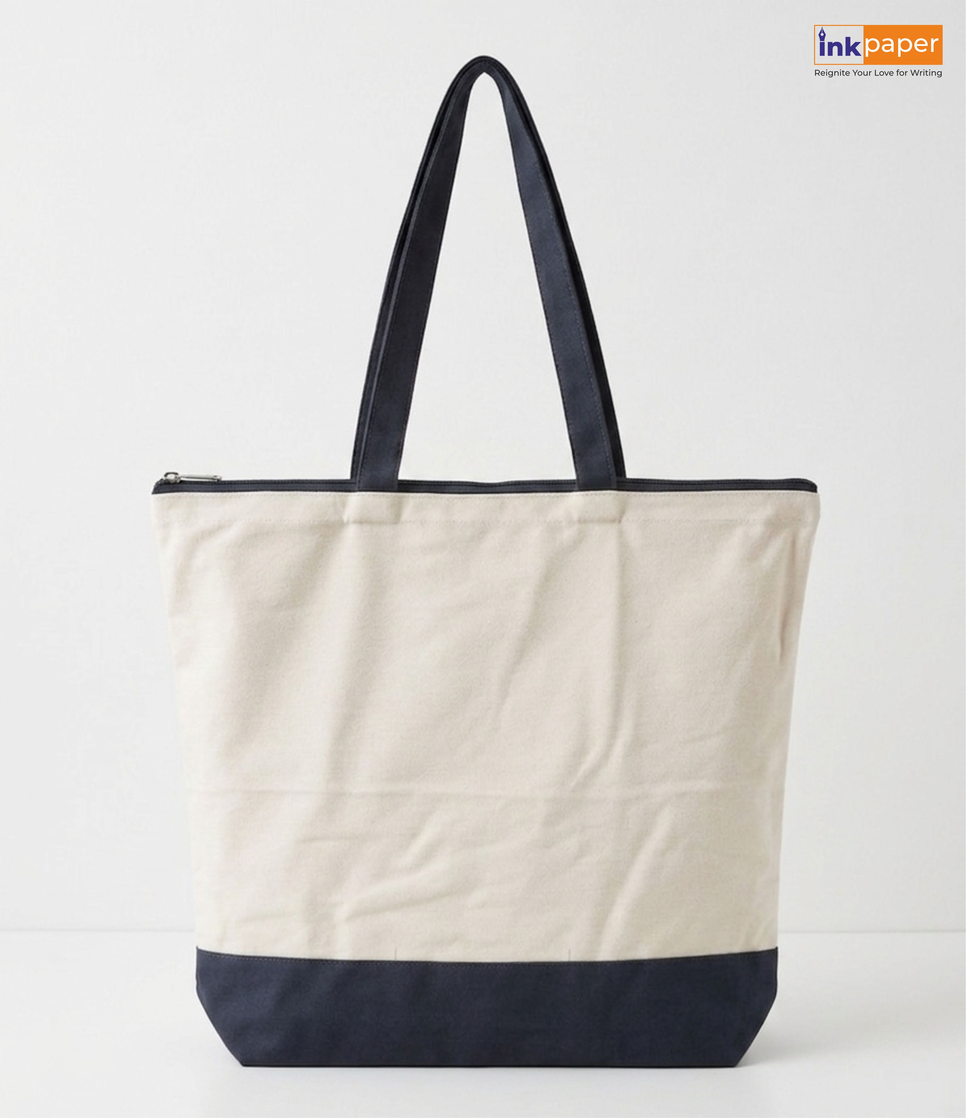 White & Blue Tote Bag