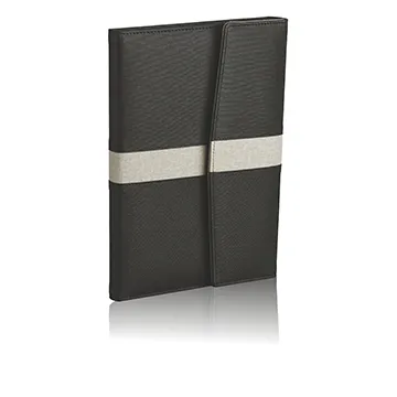 Premium Black A5 Leatherette Diary with Metal Lock (2010D03)